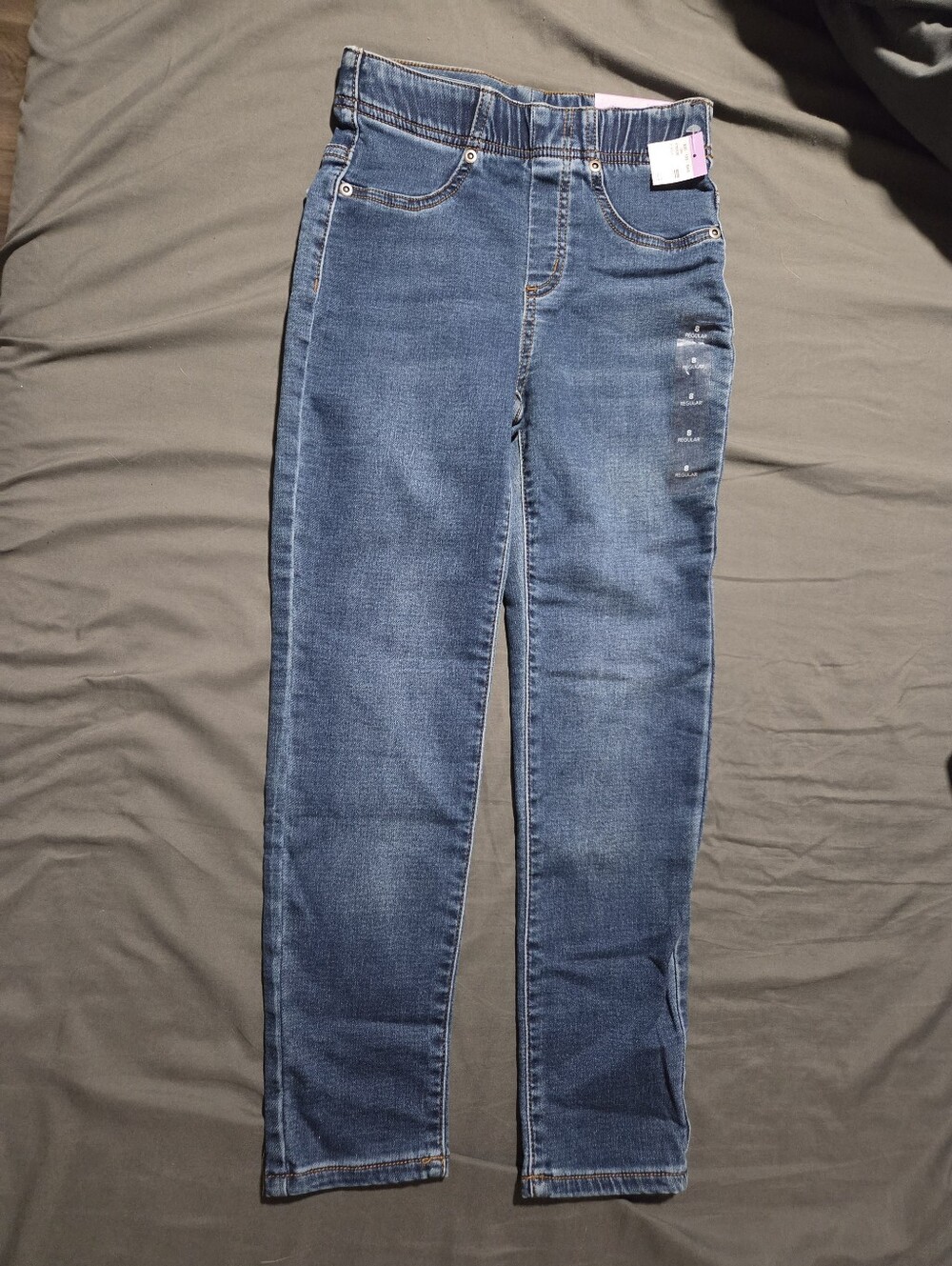 Girls Blue Stretch Denim Jeans - Classic Fit